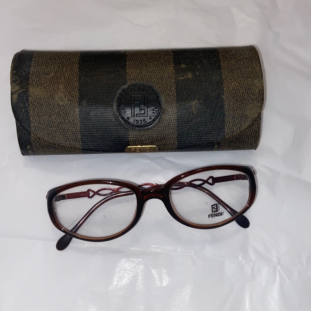 Vintage fendi glasses and case